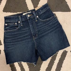 Madewell High-Rise Denim Shorts in Canterdale Wash